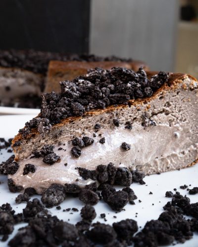 Porción de Cheesecake de Oreo